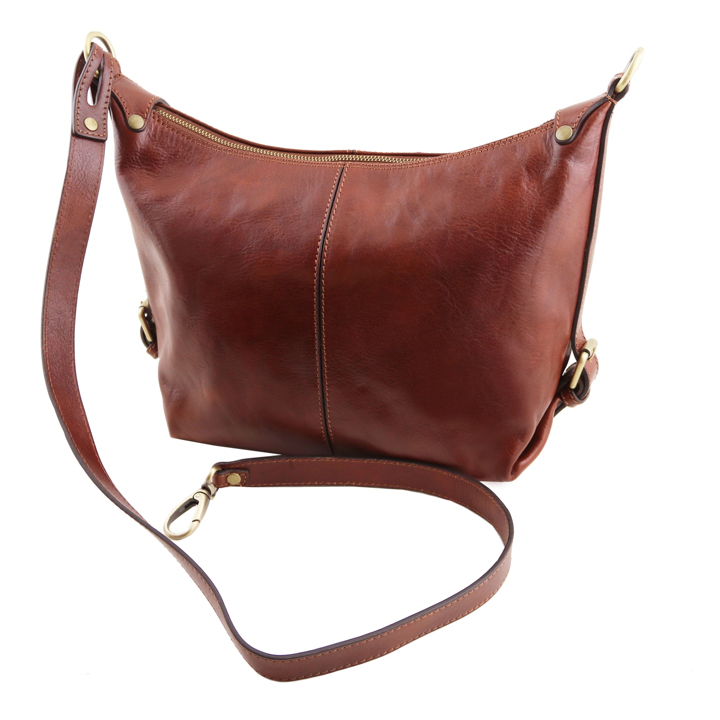 Sabrina - Schultertasche aus Leder Schwarz