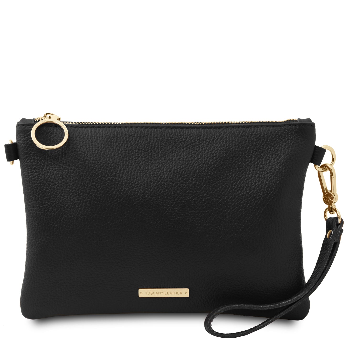 TL Bag - Clutch Schwarz aus weichem Leder
