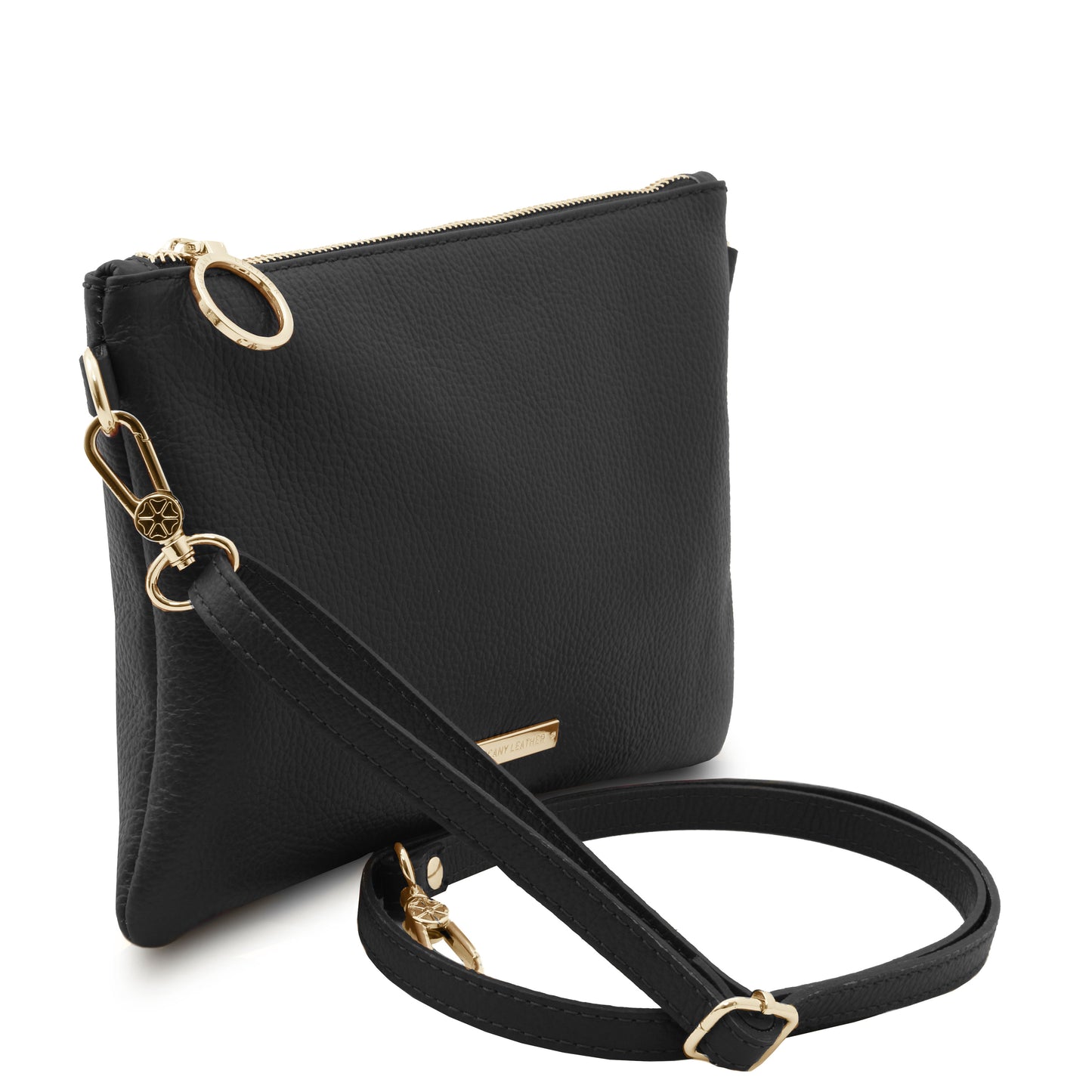 TL Bag - Clutch Schwarz aus weichem Leder