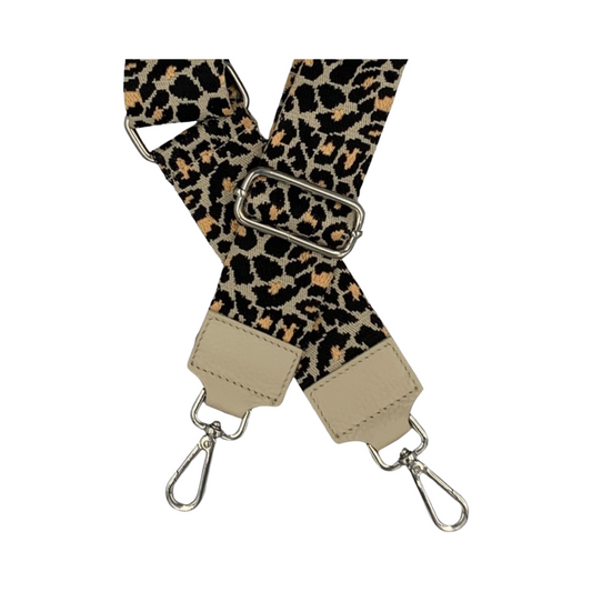 Schulterriemen für Taschen Leo Beige - Silber