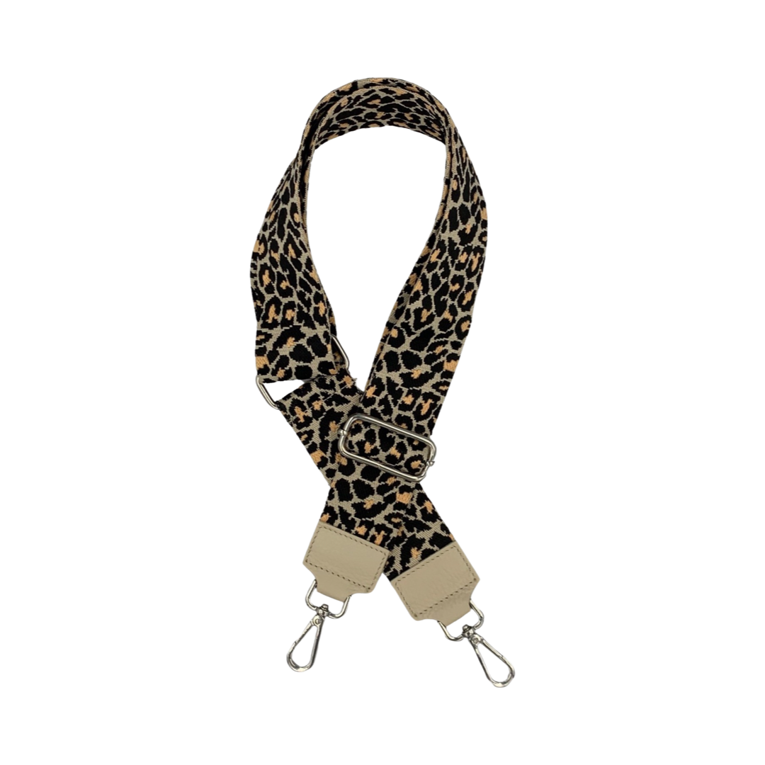 Schulterriemen für Taschen Leo Beige - Silber