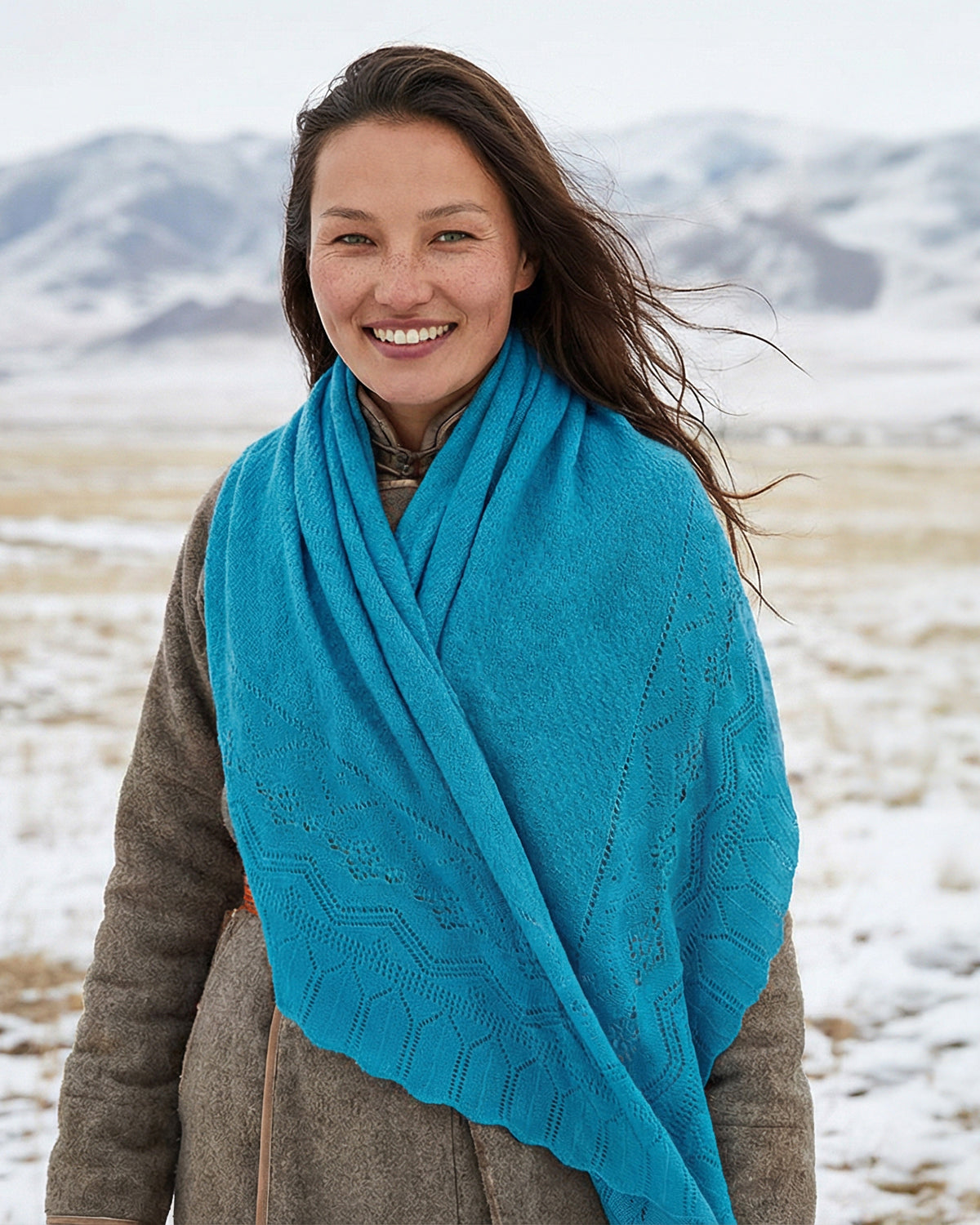 Kaschmirdreieck Paros Damen Emaal Cashmere Schal