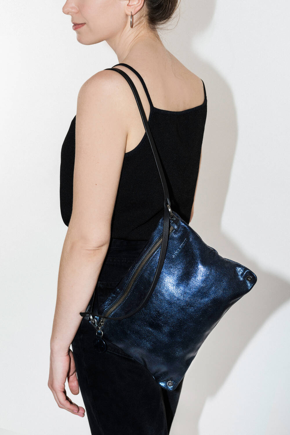 Moonlit ed. 1 Umhängetasche crackled Navy
