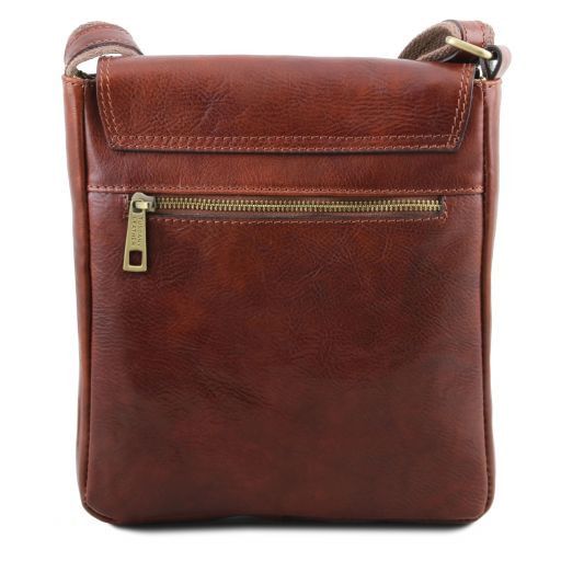John - Herrentasche aus Leder Dunkelbraun