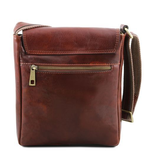 Jimmy - Herrentasche aus Leder Honig