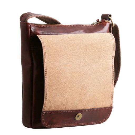 Jimmy - Herrentasche aus Leder Honig