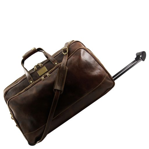 Bora Bora - Trolley Ledertasche Klein Dunkelbraun