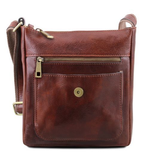 Jimmy - Herrentasche aus Leder Honig
