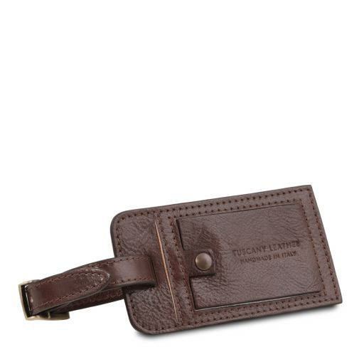TL Voyager Reisetasche Leder Vorderfach Dunkelbraun