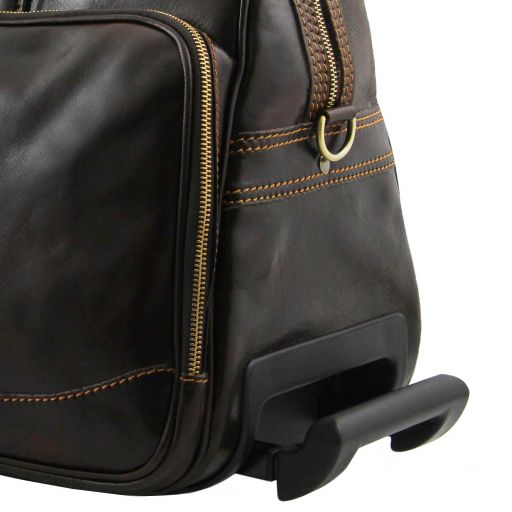 Bora Bora - Trolley Ledertasche Klein Dunkelbraun
