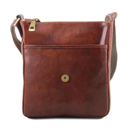 John - Herrentasche aus Leder Braun