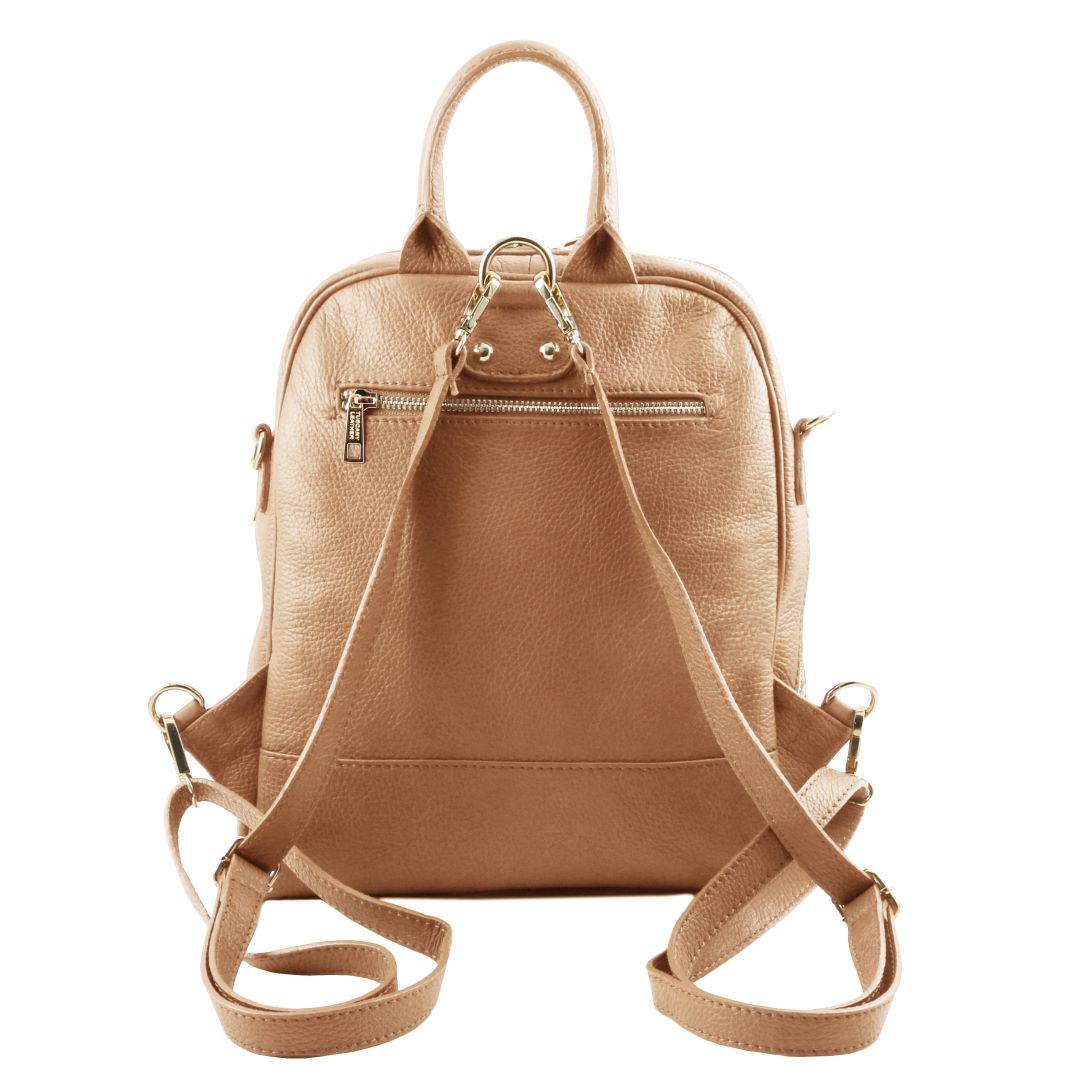 TL Bag - Lederrucksack Champagne