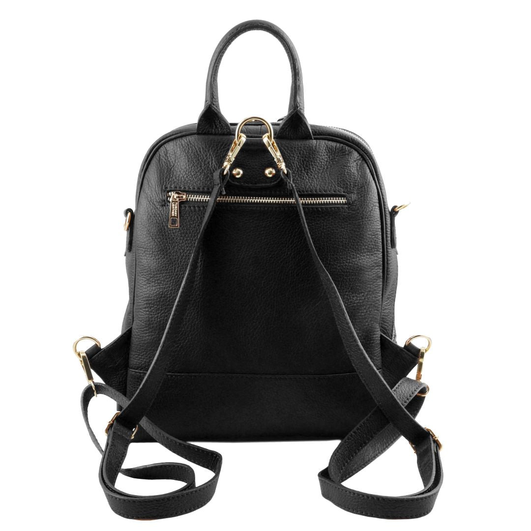 TL Bag - Lederrucksack Leder Schwarz