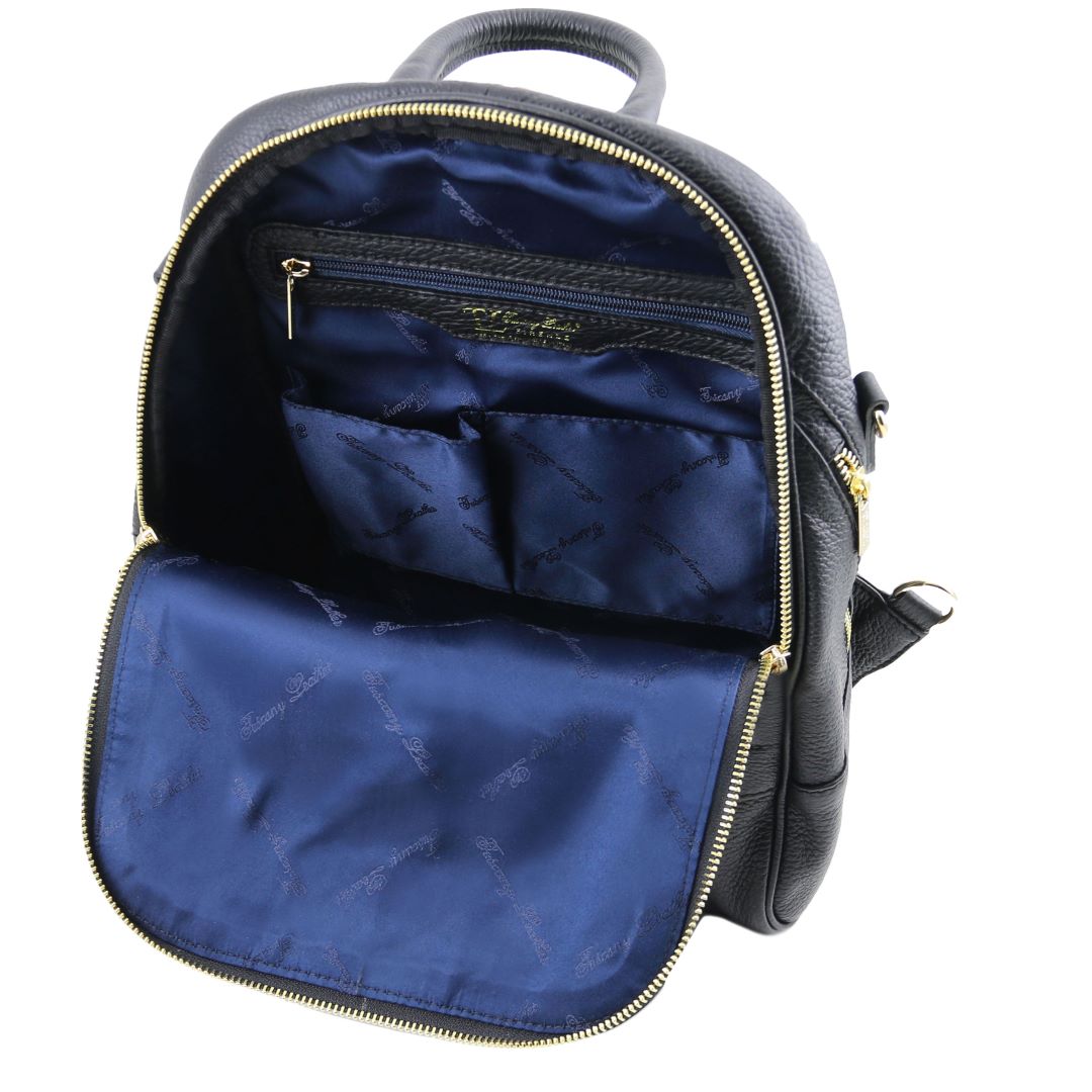 TL Bag - Lederrucksack Leder Schwarz