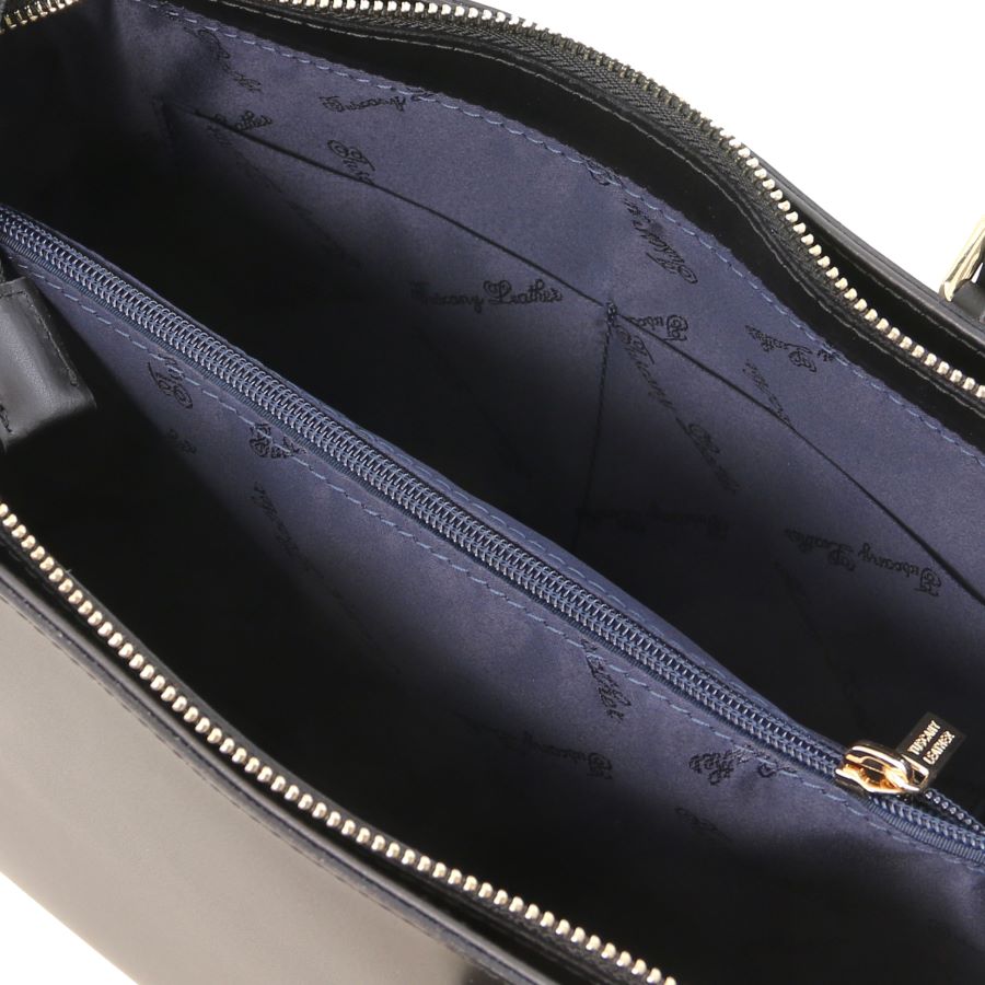 Aura - Handtasche Leder-Schwarz