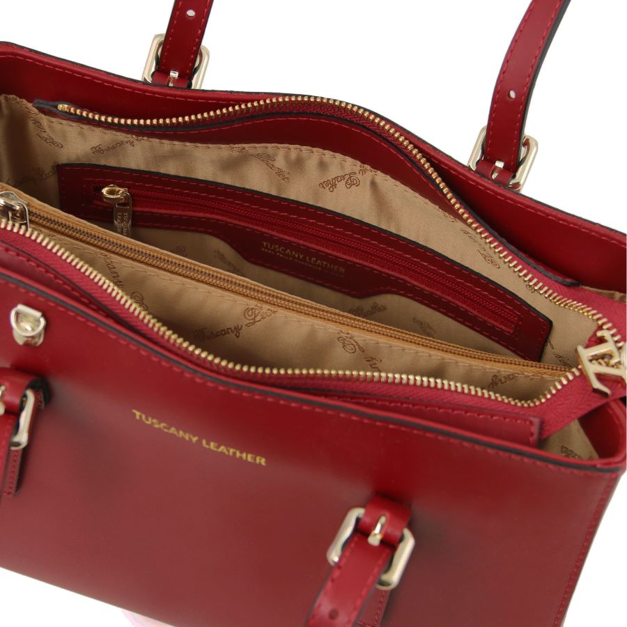 Aura - Handtasche Leder Rot