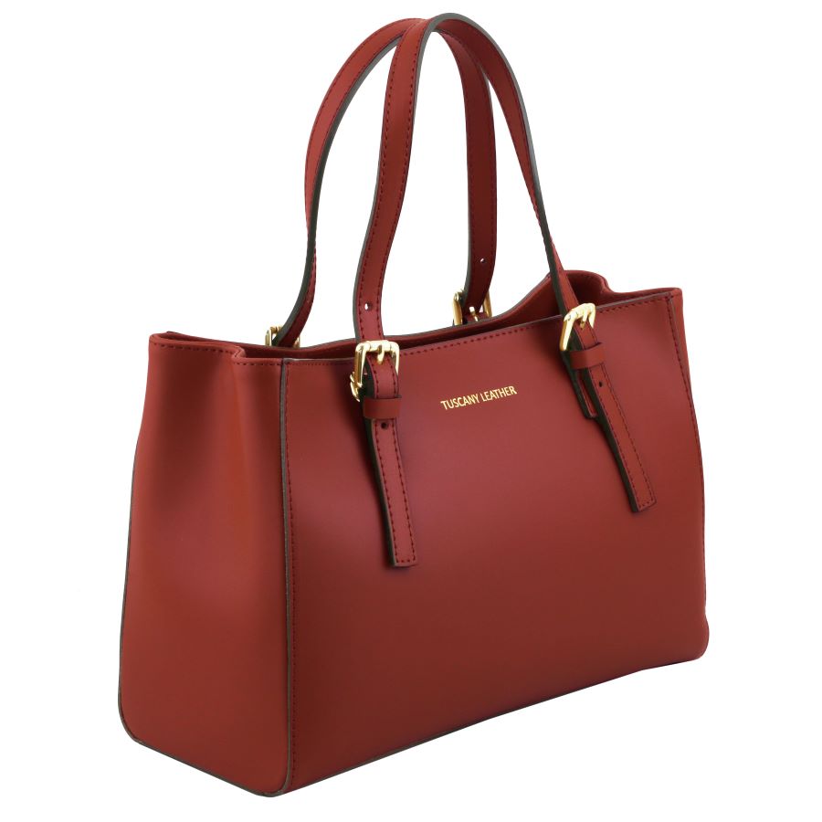 Aura - Handtasche Leder Rot