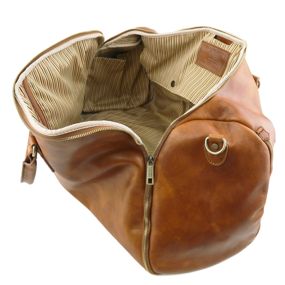 Antigua - Reisetasche/Kleidersack Leder Braun