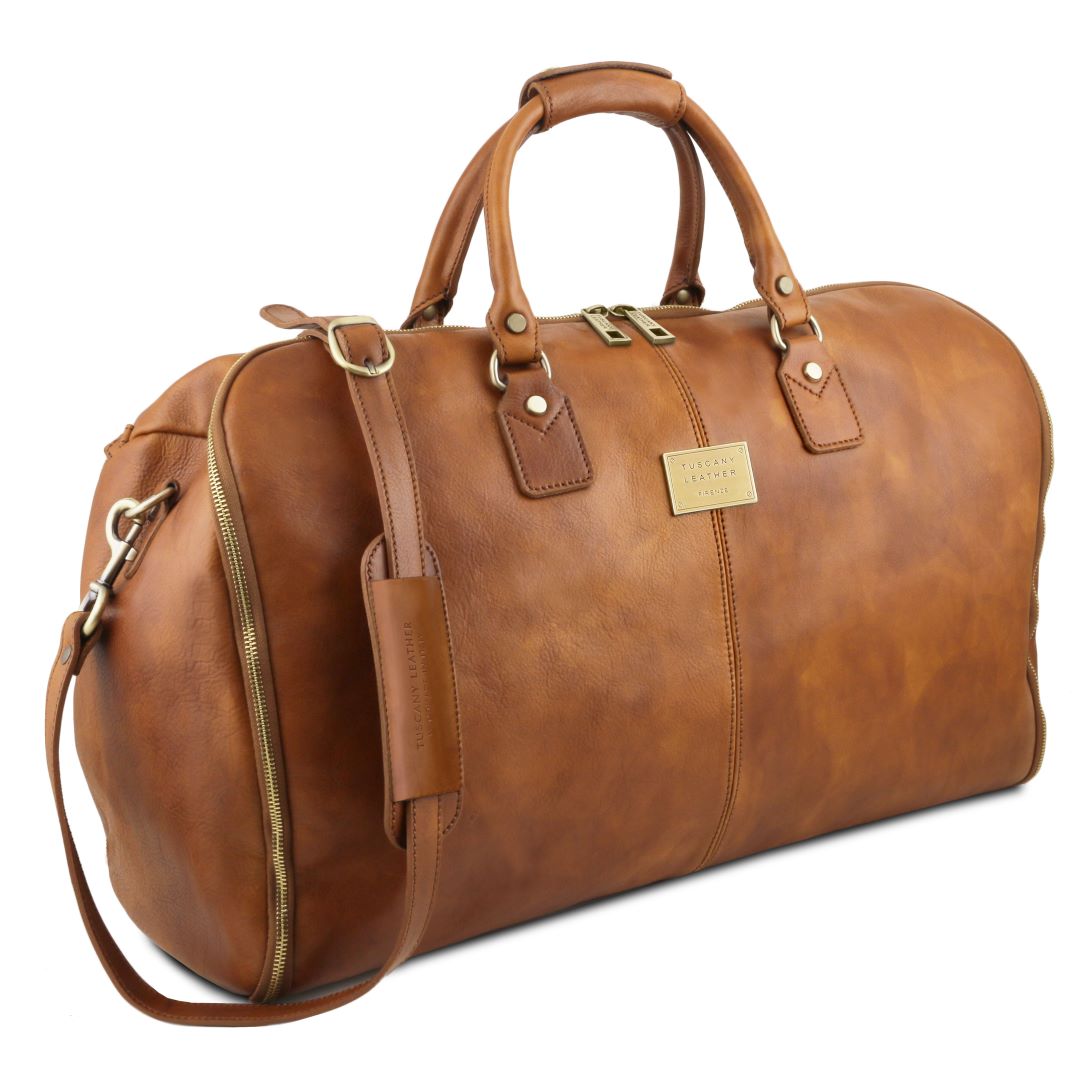 Antigua - Reisetasche/Kleidersack Leder Braun