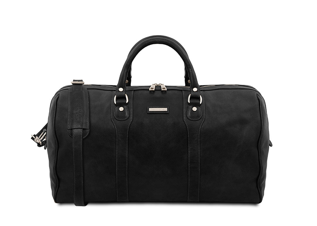 Oslo - Weekend Reisetasche Leder Schwarz