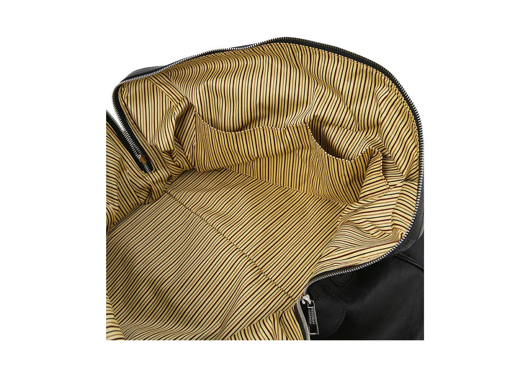 Oslo - Weekend Reisetasche Leder Schwarz