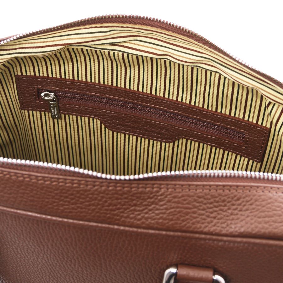 Treviso - Notebook-Aktentasche Leder Braun