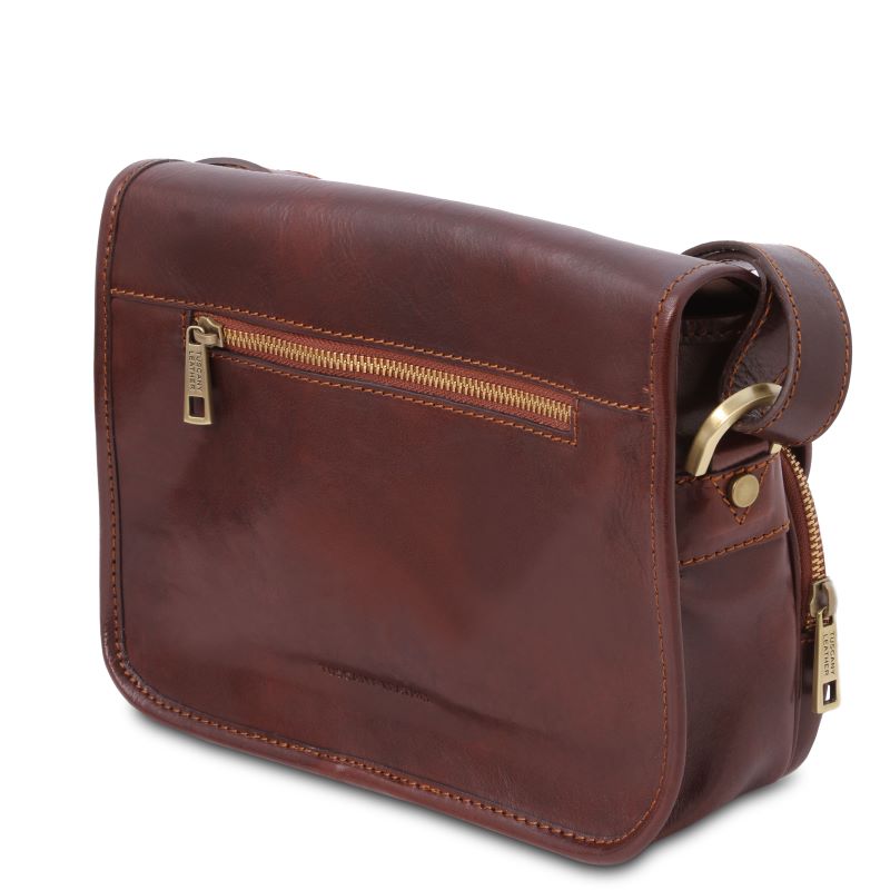 Alessia - Schultertasche Leder Braun