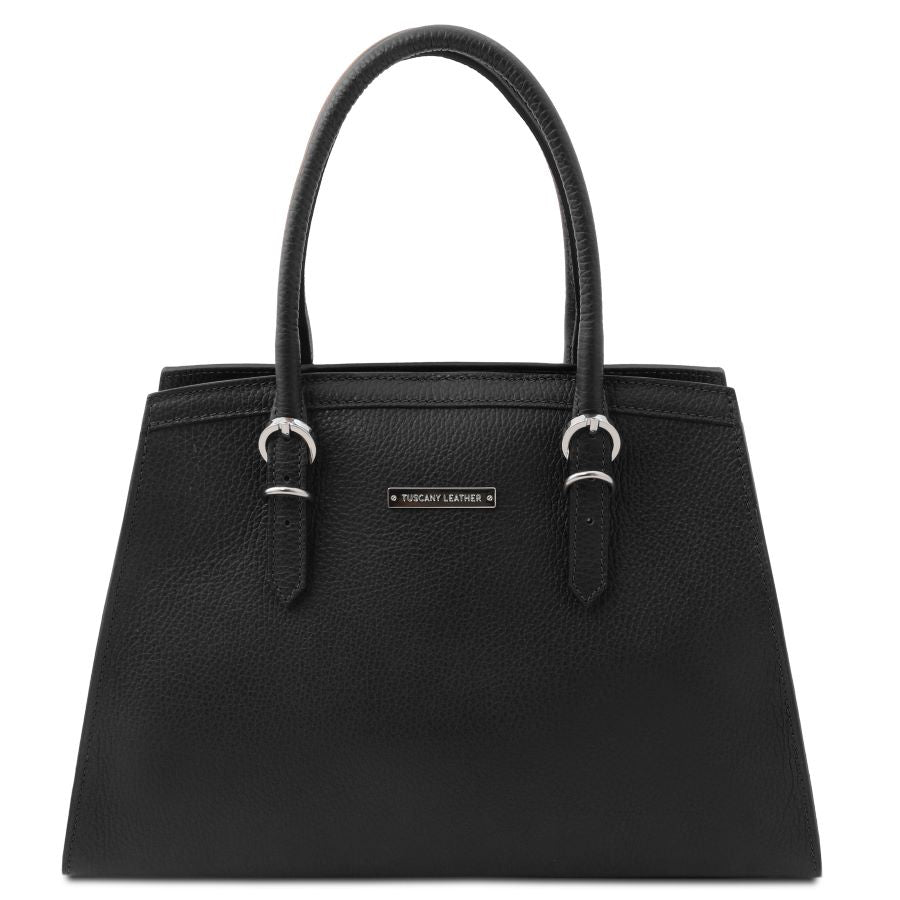 TL Bag - Handtasche aus Leder Schwarz