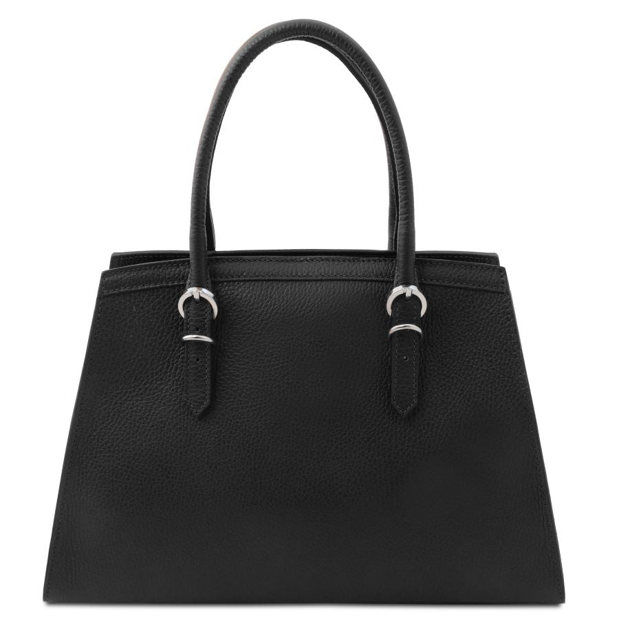TL Bag - Handtasche aus Leder Schwarz