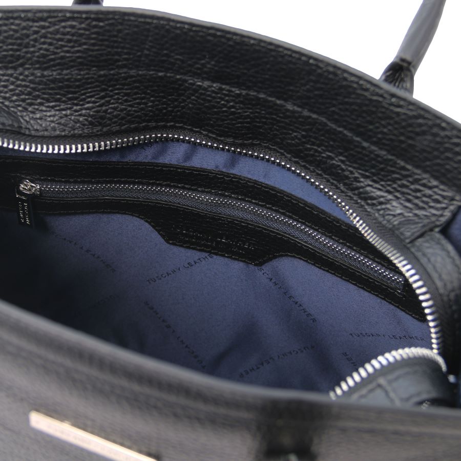TL Bag - Handtasche aus Leder Schwarz