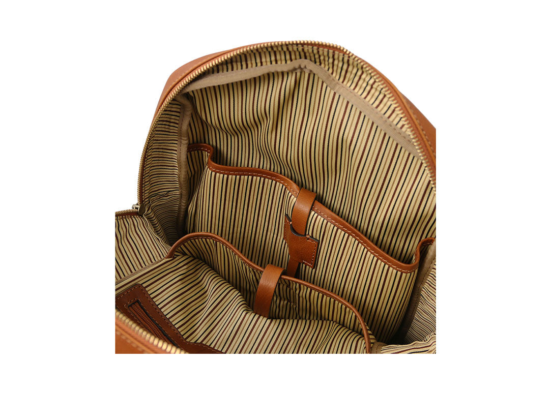 Melbourne - Notebook Rucksack aus Leder Natural