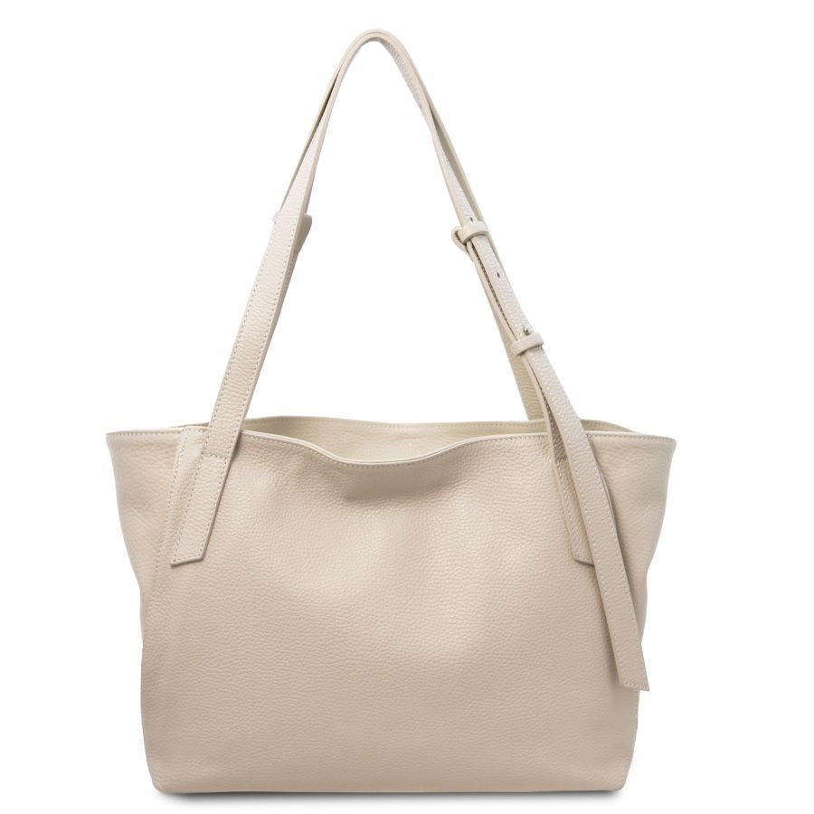 TL Bag - Shopping Tasche Leder Beige
