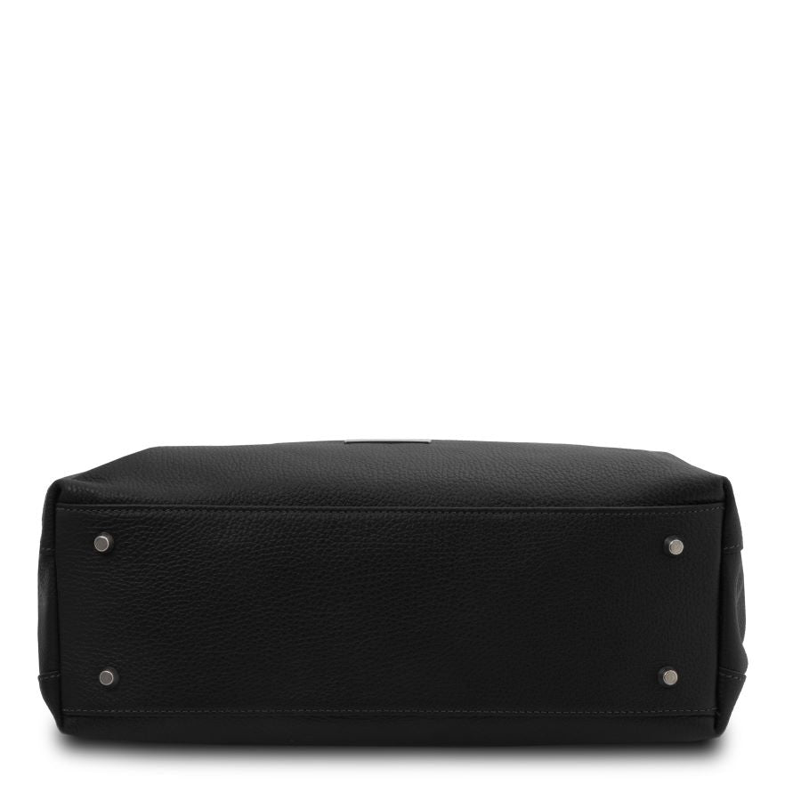 TL Bag - Shopping Tasche Leder Schwarz