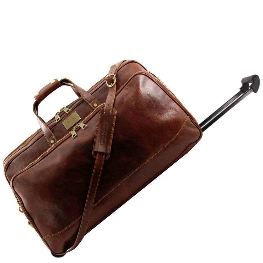 Bora Bora - Trolley Ledertasche Gross Braun