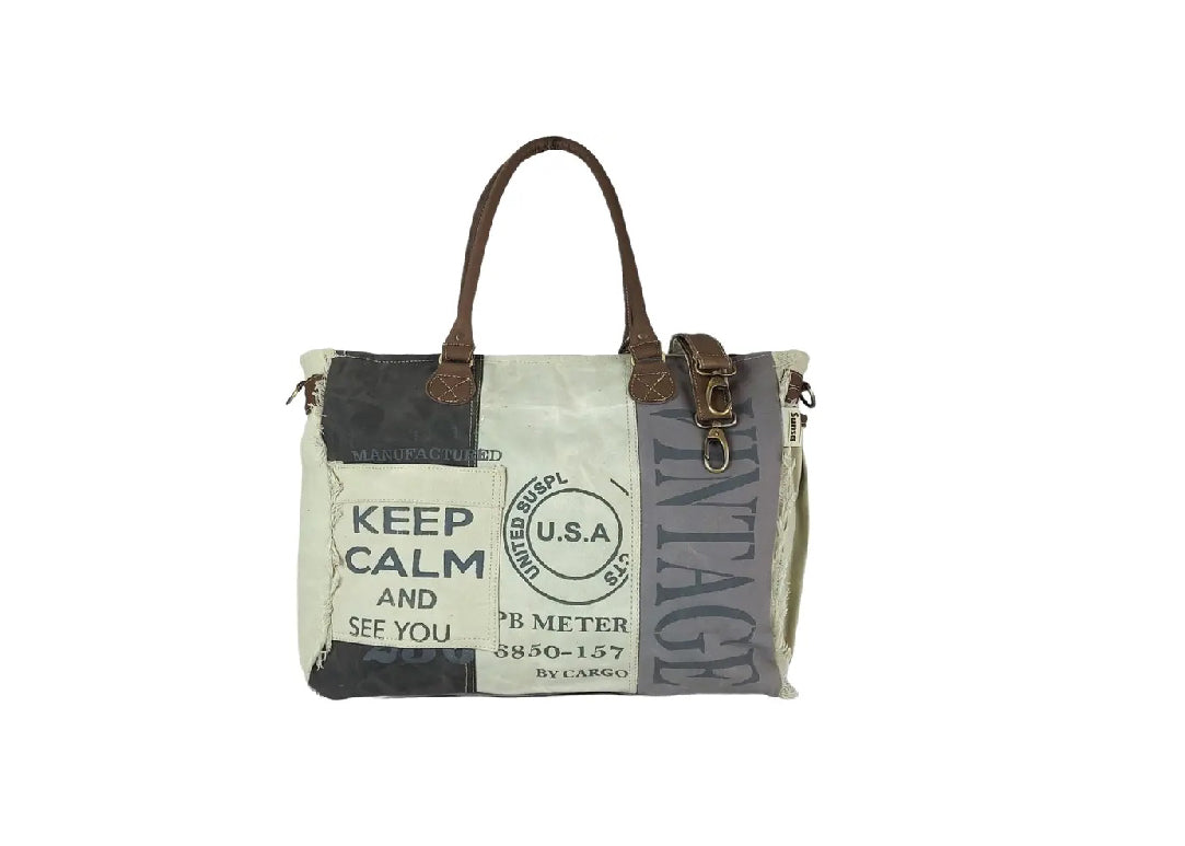 Keep Calm XXL Shopper Tasche Canvas
