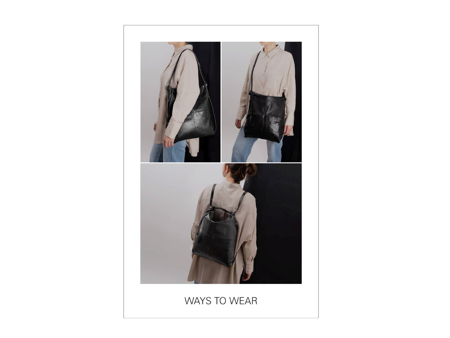 Ample Damen Umhängetasche Ina Kent ways to wear