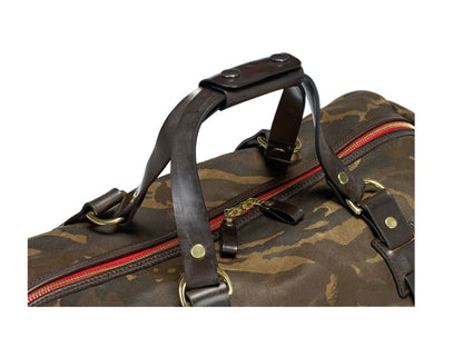 Vintage Duffle Holdall aus Canvas Camouflage