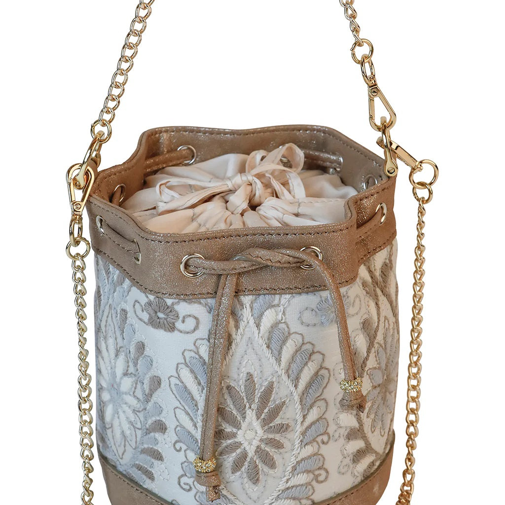 Bucket Bag Mini Beige