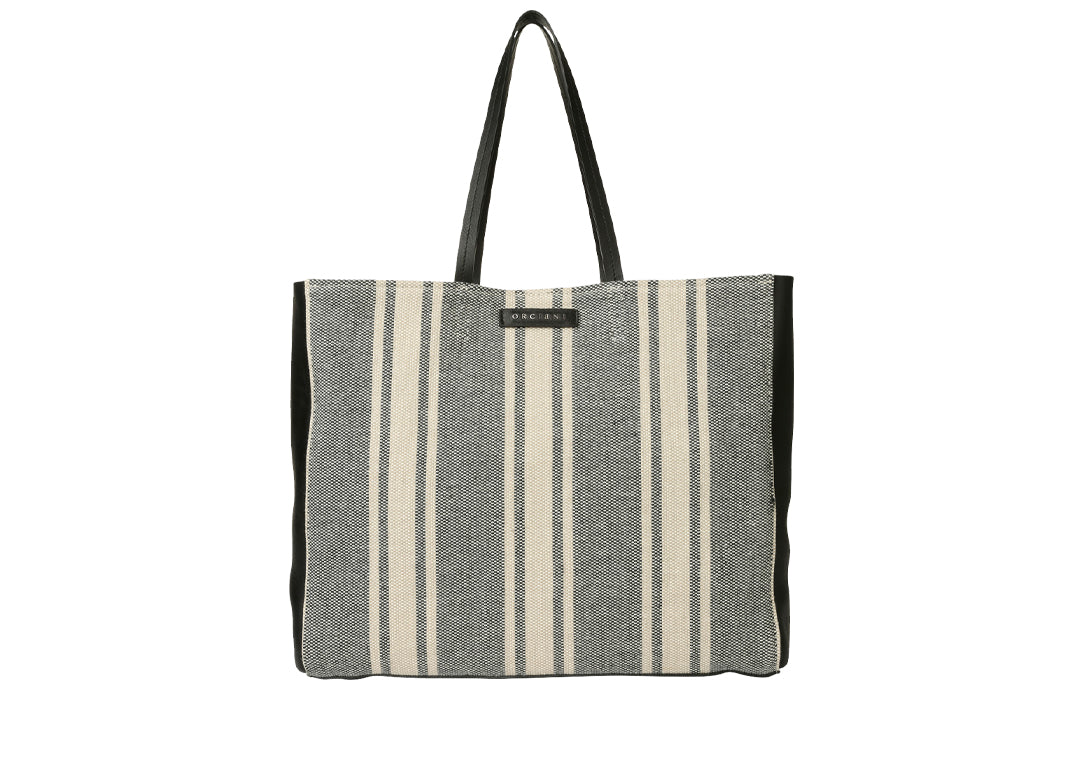 Jackie Shopper Blau aus Canvas und Leder