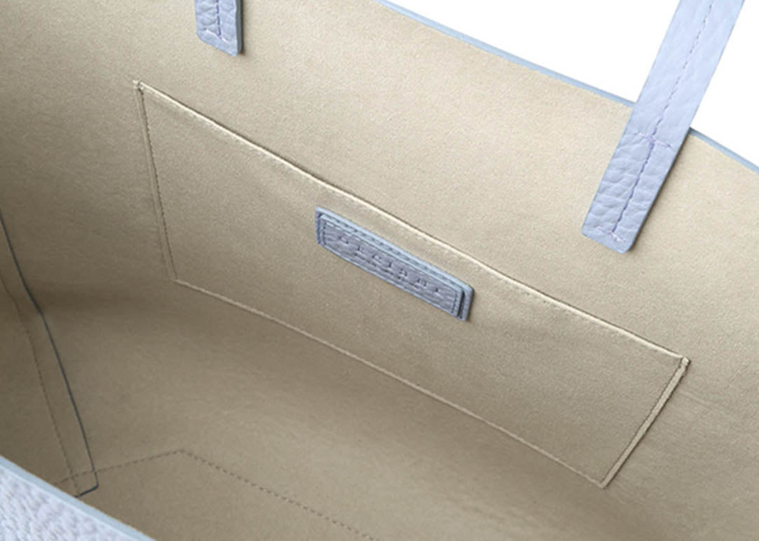 Le Sac Hellblau Shopper aus Leder