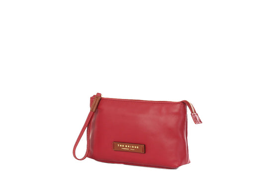 Calypso Clutch Rot aus Glattleder