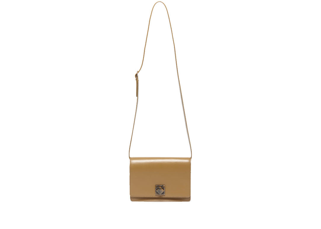 Evelyn Umhängetasche Olive aus Glattleder