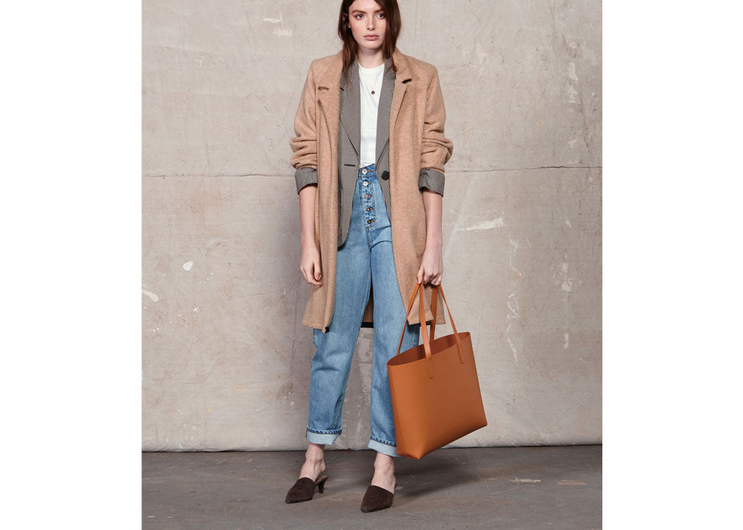 Katie Shopper Cognac aus Glattleder