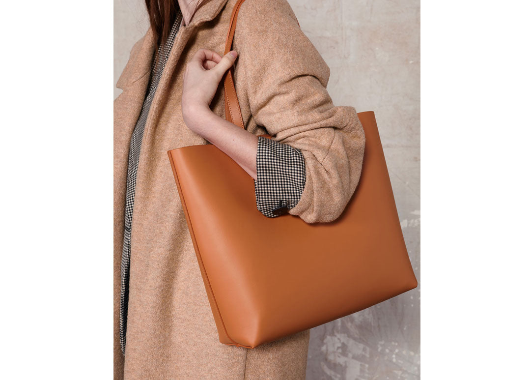 Katie Shopper Cognac aus Glattleder