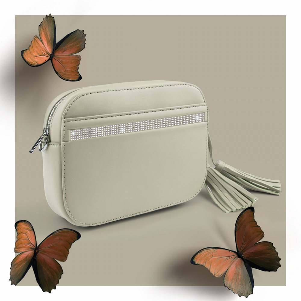 Handtasche small beige
