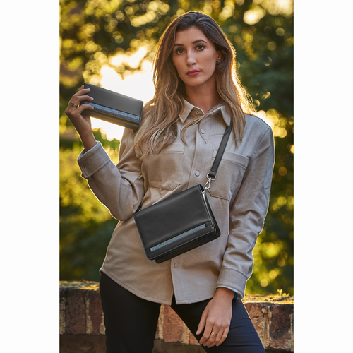 Überschlagtasche schwarz