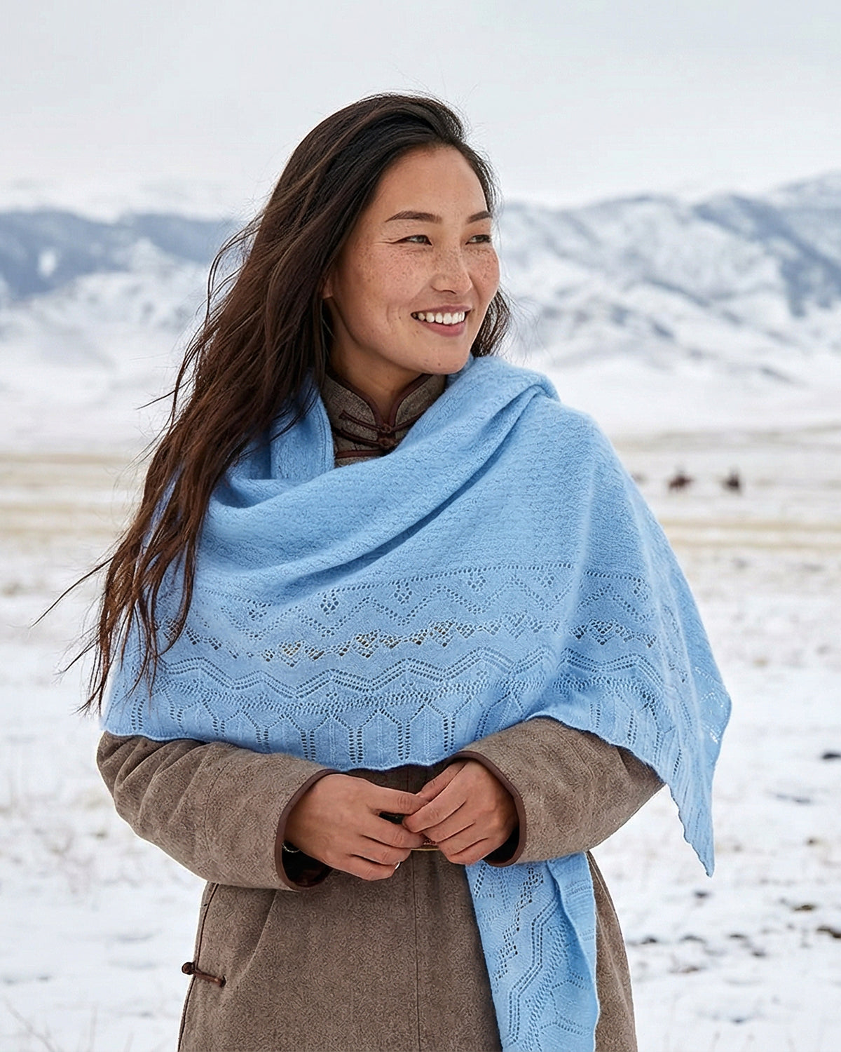 Kaschmirdreieck Paros Damen Emaal Cashmere Schal