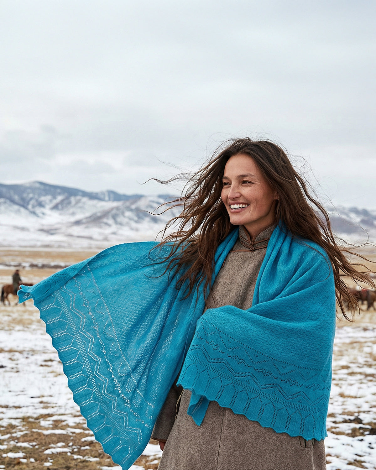 Kaschmirdreieck Paros Damen Emaal Cashmere Schal