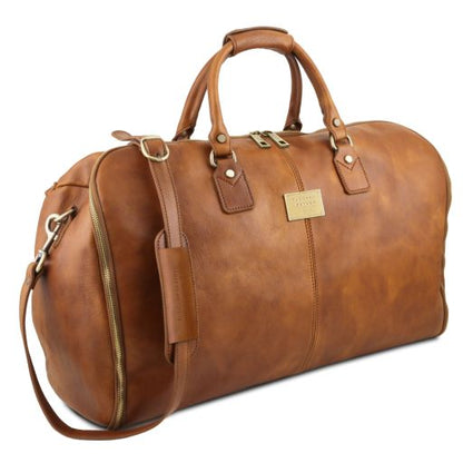 Antigua - Reisetasche/Kleidersack aus Leder Natural