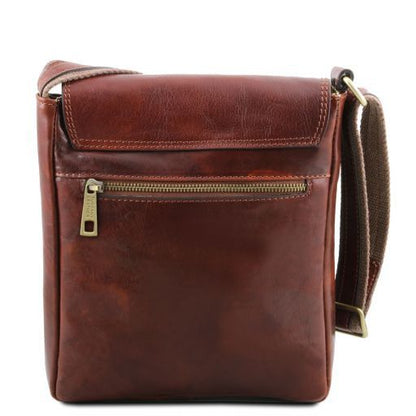 Jimmy - Herrentasche aus Leder Dunkelbraun